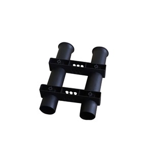 Plastic Fishing Rod Holder Dual Tube Boat <b>Bracket</b> For Marine Sea Fishing Tackle PP Material - Product Image 1