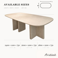 Table à manger en marbre naturel, base en pierre, taille personnalisée, table rectangulaire moderne pour salle à manger, hôtel