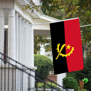 批发3x5英寸安哥拉国旗68D和100D聚酯三层可定制快速运输 - Product Image 6