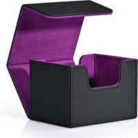 JUZI Boîte de rangement portable en cuir PU durable pour cartes TCG MTG, capacité 100+ cartes, avec fermeture magnétique, pour cartes à collectionner – Meilleures ventes