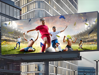 Écran LED extérieur étanche sur mesure 960x960mm P4 P5 P6 à démontage rapide pour publicité de rue - Vente en gros