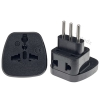 Alta calidad Universal UK/US/EU/AU a Italia italiano 3pin enchufe de viaje una División Dos convertidor Adaptador tipo L adaptador de enchufe convertir