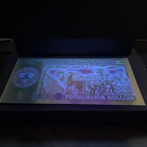 1200 pièces/lot Billet de banque en or de 100 milliards de dollars zimbabwéens avec motif éléphant, en papier, en boîte, pour collection et cadeaux souvenirs - Product Image 5