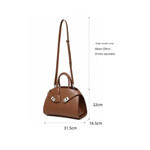 Sac à main de luxe léger haut de gamme pour femme, grande capacité, bandoulière, fermeture éclair, style urbain simple, best-seller transfrontalier - Product Image 2