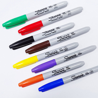 Sharpie Personnalisation Homologuée Usine, Ensemble de Stylos Marqueurs Permanents Couleurs à Pointe Fine Noire