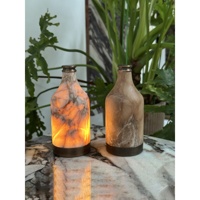 Lampe d'ambiance en onyx en forme de bouteille avec contrôle tactile, alimentée par batterie, lampe décorative translucide pour la maison, les restaurants et les bars