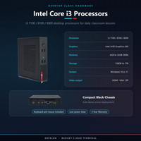Mini PC Intel Core i3 économique, terminal cloud, système d'enseignement en laboratoire linguistique pour salle de classe scolaire, aucun serveur requis