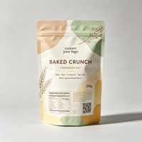 Sachet Doypack Personnalisé en Papier Kraft Mat Refermable avec Fermeture Éclair, Écologique, pour Emballage de Thé et Alimentaire