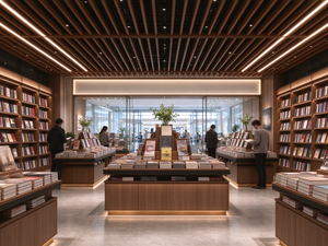 Diseño Interior de Librería Personalizado, Estanterías de Madera Modernas y Muebles Comerciales para Exhibición de Libros - Product Image 5