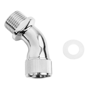 Adaptador de Codo Roscado G 1/2" para Cabezal de Ducha, Conector Extensor de Latón Cromado de 1/2" - Product Image 4