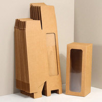 Customized 8*8*8'' 18*18*20''8x8x20cm Paper Boxes With Viewing Window, Candle Packaging Boxes Suitable for Wine Glass Gift Boxes