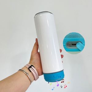 Wrehouse 20 Oz Outdoor Straight Display Usb Charging <b>Music</b> 20Oz Sublimation Tumbler With Speaker - Product Image 2
