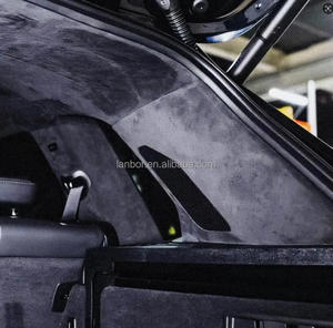 <span class=keywords><strong>Tissu</strong></span> de revêtement de <span class=keywords><strong>toit</strong></span> de <span class=keywords><strong>voiture</strong></span> en daim avec support en mousse - Matériel de remplacement d'intérieur noir pour <span class=keywords><strong>voiture</strong></span>/camion/SUV/camping-car - Product Image 5