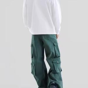 เสื้อสเวตเตอร์ดีไซน์ใหม่ คอกลม ผู้ชาย สำหรับฤดูใบไม้ร่วงและฤดูหนาว รับสกรีนโลโก้ เสื้อยืดผ้าฝ้าย แขนยาว ทรงโอเวอร์ไซส์ สไตล์ลำลอง - Product Image 4