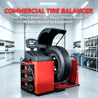 Balanceador Digital de Ruedas para Camiones, Equipo para Vehículos con Pantalla LCD, 220 RPM, para Servicio de Neumáticos de Vehículos Comerciales, Estable