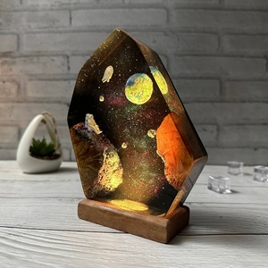 Best Selling Resin Wood Space Galaxy Design <strong>Star</strong> Glue Lamp LED Night <strong>Light</strong> <strong>for</strong> <strong>Bedroom</strong> Decor Perfect Gift - Product Image 6
