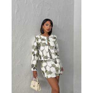 Topshow Bohemian Floral Embroidered <b>Shirt</b> Vintage 3D Striped Knitted Size XL Sequined Loose for Spring/ Autumn <b>Parties</b> - Product Image 3