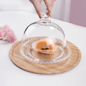 Support à gâteau multifonctionnel 6 en 1 avec couvercle en forme de dôme Plateau de service multifonctionnel et assiette à gâteau en verre - Product Image 5