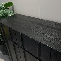 Meuble de rangement pour chaussures en bois réglable de grande capacité, style minimaliste moderne italien, haut de gamme, pour salon