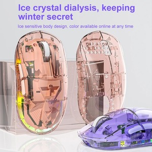 Aula Sc660 6D 10000dpi RGB Backlit ánh sáng có thể sạc lại chất lượng trong suốt Chuột chơi game tri-chế độ không dây & có dây Backlit ánh sáng - Product Image 6