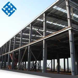 建筑钢结构仓库仓储设计预制钢轻钢框架预制金属建筑