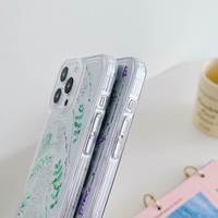 Coques de téléphone portable antichoc en TPU souple transparent avec motif floral imprimé et design gaufré de luxe, très vendues