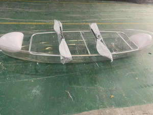 Kayak transparent en cristal en gros, bateau de pêche, canoë à fond transparent avec 1 an de garantie - Product Image 5
