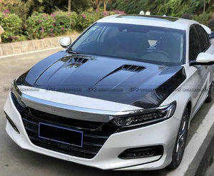 Capó ventilado tipo H2 de fibra de carbono para Honda Accord CV2 2017-2022 - Product Image 3