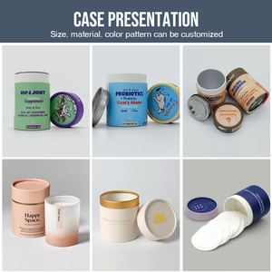 عبوات فاخرة ومخصصة من الورق المقوى الأسطواني لمستحضرات التجميل والعطور والزيوت العطرية للعلاج بالروائح، أنابيب ورقية بيضاء - Product Image 6