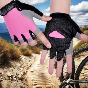 Cycling Summer Outdoor Anti-slip Anti-sweat Unisex Half <b>Finger</b> Breathable Anti-shock Sports <b>Bike</b> Gloves - Product Image 2