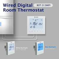 Termostato Inteligente WiFi para Caldera de Gas, Controlador de Temperatura de Calefacción Programable, Control Remoto por Aplicación Móvil, Bloqueo Infantil