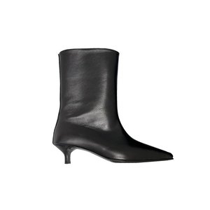 Stivaletti da Donna in PU con Punta a Gatto, Stile Coreano, Nuovi Modelli Autunno Inverno 2026, Tacco Basso e Sottile, Retro, a Punta Larga - Product Image 5