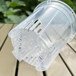 Jardinière transparente <span class=keywords><strong>pour</strong></span> l'extérieur <span class=keywords><strong>Orchidée</strong></span> succulente Bonsaï Pépinière Pots de plantes en plastique <span class=keywords><strong>Pot</strong></span> de fleurs en plastique <span class=keywords><strong>pour</strong></span> la ferme avec espace de drainage - Product Image 2