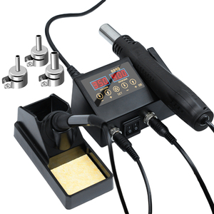Station de soudage multifonctionnelle 2 en 1 SMD Rework 8898, fer à souder et pistolet thermique avec température et volume d'air réglables - Product Image 1