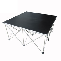 Escalera de 3 escalones, portátil, de aluminio, plegable, personalizada, de fábrica