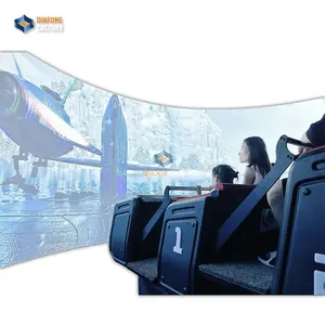 Kapalı oyun alanı ticari sanal gerçeklik simülatörü VR uçan sinema 12 koltuk VR tema parkı VR sinema