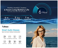 Lunettes Intelligentes SHR A10 avec Traduction IA, Verres Photochromiques, Prise en Charge de Plus de 160 Langues, Traduction en Temps Réel, Appels Mains Libres, Musique