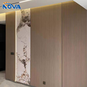 Pannello di Protezione Murale in Impiallacciatura di Legno con Cristalli di Carbonio Ecologico Senza Formaldeide, Pieghevole a 90 Gradi, Impermeabile e Ignifugo per Villa - Product Image 4