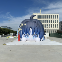 Personnage de dessin animé gonflable personnalisé, fille en position ventre en bas, mascotte gonflable, tissu Oxford, personnage gonflable géant, décoration