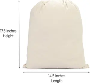 Sac fourre-tout en coton avec logo imprimé personnalisé sac à dos tendance en toile avec cordon de serrage sacs d'école sac à dos pour femmes