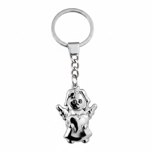 Llavero de Aleación y Cristal con Diseño de Ángel Pequeño, Llavero Metálico de Moda con Impresión Offset y UV para Niñas - Product Image 2