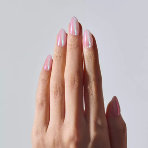 Faux ongles en gel souple PMMA, couleur rose brillante unie, forme ovale moyenne, réutilisables, à presser, pour marque privée - Product Image 5