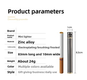 Đèn khò kim loại hình trụ hiện đại Nes Design với bánh xe xoay, lửa mở, quà tặng doanh nghiệp dùng cho thuốc lá và xì gà - Product Image 5