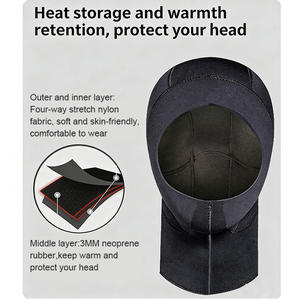 Capucha de Buceo de Neopreno de 3 mm, Ajustable, de Secado Rápido, Transpirable y Moderna, para Traje de Buceo, para Snorkel y Buceo Libre - Product Image 2