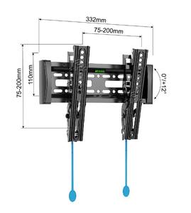 <span class=keywords><strong>Support</strong></span> <span class=keywords><strong>mural</strong></span> inclinable pour téléviseurs de 14 à <span class=keywords><strong>45</strong></span> <span class=keywords><strong>pouces</strong></span>, écrans LED LCD, VESA 75x75 à 200x200 mm, <span class=keywords><strong>support</strong></span> <span class=keywords><strong>mural</strong></span> <span class=keywords><strong>TV</strong></span> de haute qualité CT1 - Product Image 2