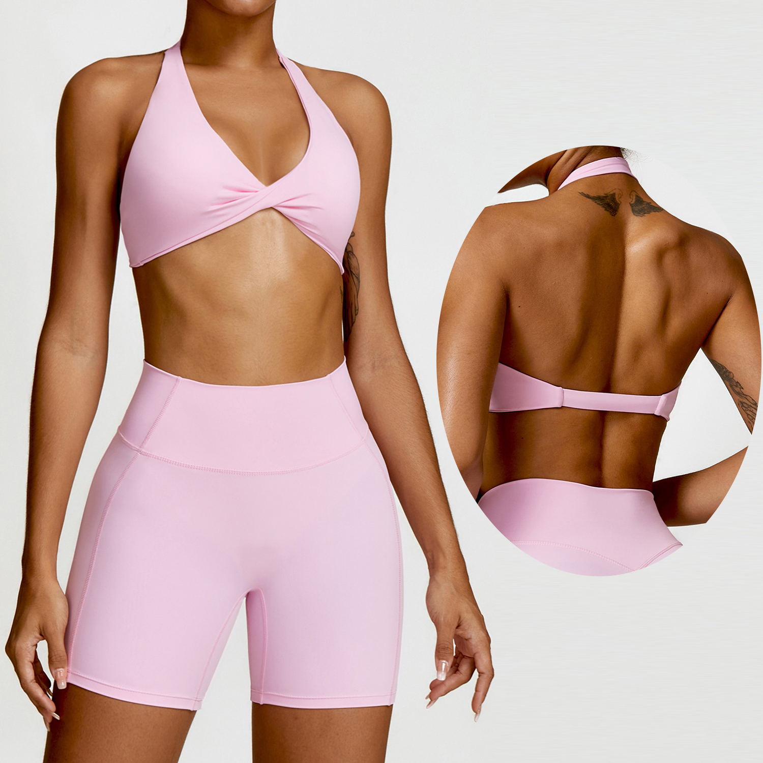 Sexy Crossed Active Wear Workout Halter Yoga Sports Bra Sportswear Fitness Sports Yoga Bra Top for Women