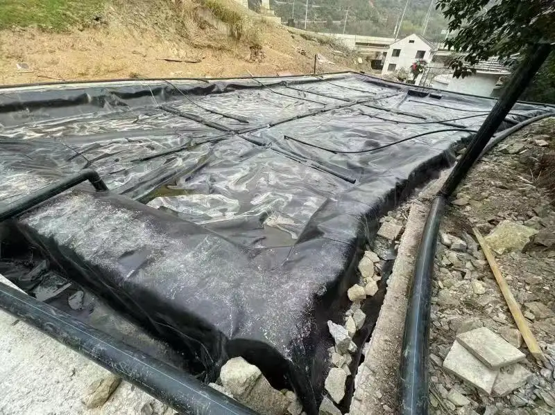 Gia cố polyethylene nhựa Pond Liner geomembrane kết cấu geomembranes máy hàn