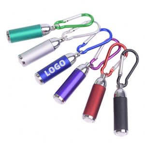 ไฟฉาย LED กำลังสูงขนาดเล็ก ปรับโฟกัสได้ 2 โหมด ไฟฉายพวงกุญแจ อลูมิเนียม พกพาสะดวก สำหรับอุปกรณ์ฉุกเฉินกลางแจ้ง - Product Image 1
