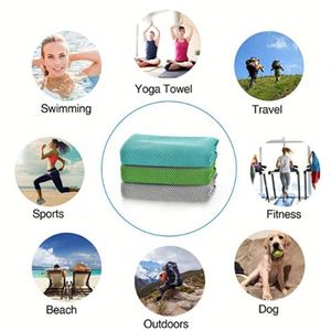 Custom Gym Skin Friendly Microfiber Quick Dry Sports Soft Instant Ice Fast <b>Speed</b> Cooling Towel - Product Image 6