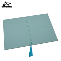Couvertures de menu en tissu rigide personnalisables en cuir imitation A4, avec logo estampé or, imperméables et de qualité supérieure pour restaurants